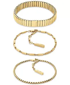 Набор из 3 браслетов Calvin Klein, gold