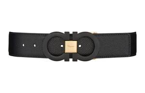 Ferragamo Реверсивный ремень Gancini, Black/Blue