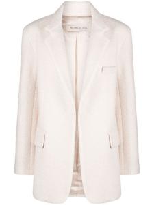 Blanca Vita фактурный блейзер с заостренными лацканами, нейтральный цвет
