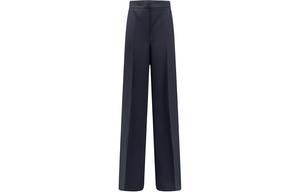 Max Mara Брюки с высокой талией и прямыми штанинами MaxMara, синий