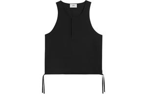 Ami Paris майка с кулиской по низу AMIPARIS, черный