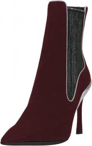 Женские ботильоны Zszszsu с заостренным носком, стойкой на шпильке, боковой эластичной вставкой, блестящие, на платье, на осень и зиму, для вечеринок и ночных выходов, размеры US 4-16, Red