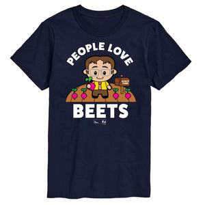 Футболка с рисунком Big & Tall The Office People Love Beets, Blue Licensed Character, синий