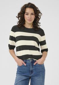 Футболка Kaffe LIZZA STRIPED, Dgm Turtledove Wide Stripe/Black