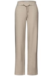 STREET ONE Штаны свободного кроя в темно-бежевом цвете