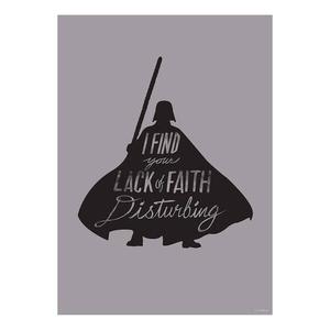 Фреска Komar Star Wars Silhouette Vader цвет grau/schwarz