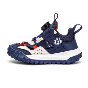 Кроссовки для бега для детей, противоскользящие, износостойкие, водостойкие, легкие, с амортизацией, с низким верхом BOBDOG, синий/красный