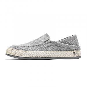 NANJIREN Эспадрильи мужские черно-серо-бежевые серые, цвет Gray