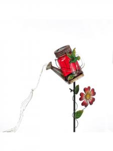 Солнечная лейка со светодиодной подсветкой, эффектом колибри и водопада, садовый колышек, высота: 80 см  Marelida