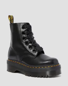 Ботинки женские Dr. Martens Molly кожаные, черный