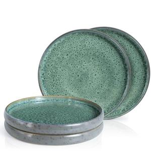 Набор тарелок из массивного керамогранита, 4 шт. Moritz & Moritz, зеленый
