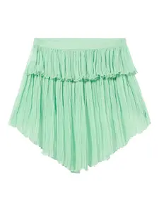 Мини-юбка с асимметричным подолом Blumarine, зеленый