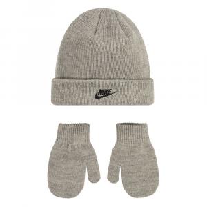 Комплект шапки и варежек Nike Club для малышей — 2–4 года, серый