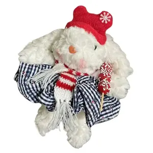 Плюшевый кулон с длинноухим кроликом высотой 10см Jinnew