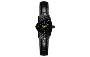 Hamilton Часы Adventure Collection Quartz Movement Unisex Watch 24mm Black Dial Stainless Steel Case Leather Strap H24201730, Black Dial H24201730