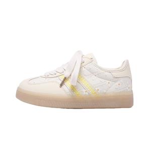 Амортизирующие скейтерские кроссовки Low top для женщин, устойчивые к истиранию Far waves, светло-желтый