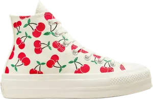 Кроссовки Wmns Chuck Taylor All Star Lift Platform High 'Cherries', кремовый