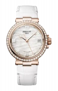 Часы Breguet Marine dame 9518 из розового золота с перламутром 33,80 мм