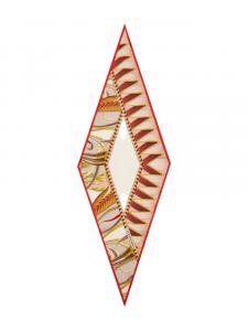 Ferragamo шарф с графичным принтом, розовый