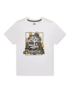 Футболка с принтом и логотипом для детей Timberland, White