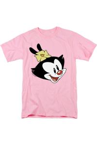 Футболка Animaniacs Dot Head с коротким рукавом для взрослых Gildan, розовый