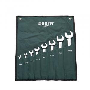 Набор полностью полированных двусторонних ключей SATA из 8 предметов 08009, корпоративная настройка