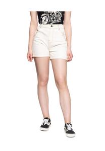 Джинсовые шорты с высокой талией Queen Kerosin, белый