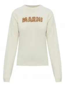 Джемпер с лазерной обработкой Marni, нейтральный