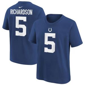 Молодежная футболка Nike Anthony Richardson Royal Indianapolis Colts 2023, футболка первого раунда драфта НФЛ с именем и номером игрока Nike