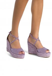 Босоножки на танкетке PUNTERA CIERRE CON HEBILLA - Espadrilles Alma en Pena, фиолетовый
