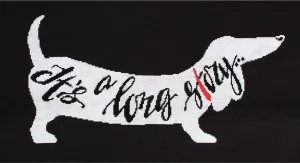 Подушка для вышивки крестом "Эта длинная история" CU040, схема счета, 60x34 см RTO