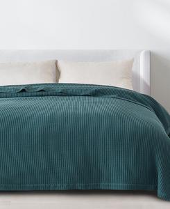 Хлопковое одеяло с вафельным плетением Linery & Co, Peacock, King