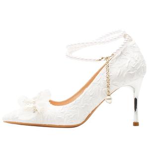 GOSO Стройные каблуки на высоком каблуке женские белые, цвет White