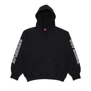 Толстовка Supreme Collegiate Sleeve Hooded Sweatshirt, Black