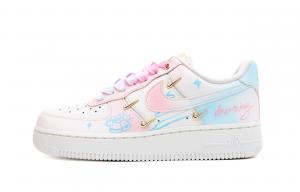Nike Кроссовки Air Force 1 с высоким содержанием сахара, износостойкие, низкие, для скейтбординга, женские, белые