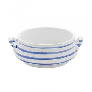 Суповая тарелка с голубым пламенем 0,37 л / высота: 5,9 см Gmundner Keramik, белый синий