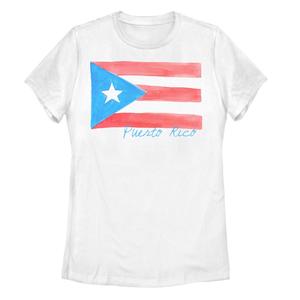 Детская футболка Пуэрто-Рико с акварельным флагом Licensed Character
