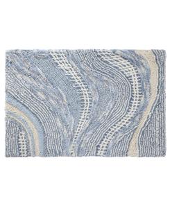 Хлопковый коврик для ванной waves, 20 x 30 дюймов. Avanti, Blue