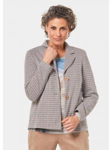 Блейзер GOLDNER, цвет hellbeige/gemustert