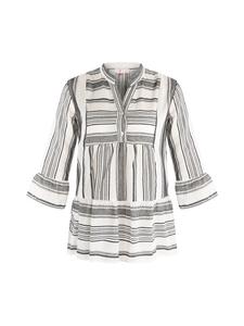 Женская рубашка черного и бежевого цветов IZIA