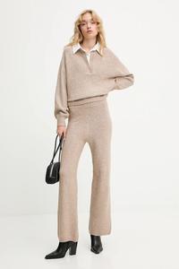 Шерстяной комплект Answear.Lab, бежевый