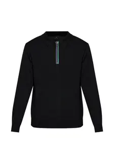 Поло на молнии Ps Paul Smith, черный