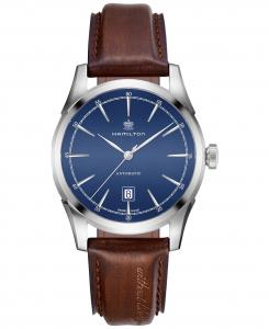 Мужские швейцарские автоматические американские классические часы с коричневым кожаным ремешком, 42 мм Hamilton