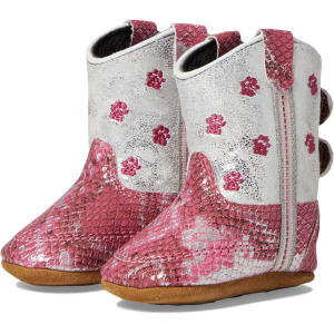 Обувь для малышей Pink Paw Old West, цвет Pink Silver Snake Print Foot/White Shaft