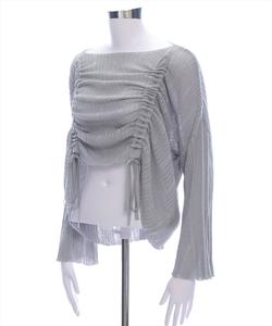 Ажурный присборенный топ