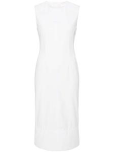 Sportmax креповое платье миди Cariddi, белый