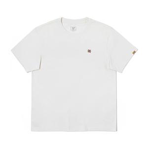 Lee Мужские футболки цвета экрю с круглым вырезом, средней толщины