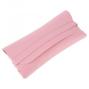 Чехол для очков с тонким горизонтальным ремешком, простой портативный чехол для хранения очков Unique Bargains, розовый