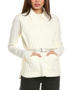 Mackage Helia Light Down Вертикальный стеганый жилет, белый
