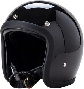 Шлем мотоциклетный FRP Bauti Retro Japanese винтажный, черный